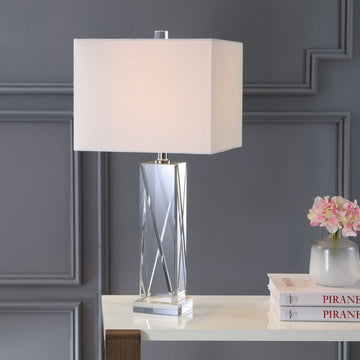 Sullivan 26.5" Crystal LED Table Lamp - JONATHAN Y